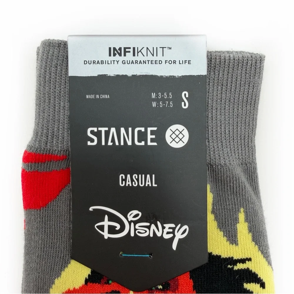 Stance Disney Villains The Lion King Crew Socks Small Kids Womens Scar Movie